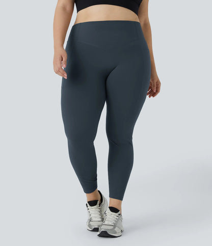 High Waisted Waist-Sculpting Shaping Training Leggings Plus Size