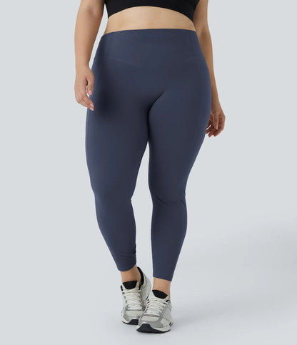 High Waisted Waist-Sculpting Shaping Training Leggings Plus Size