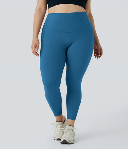 High Waisted Waist-Sculpting Shaping Training Leggings Plus Size