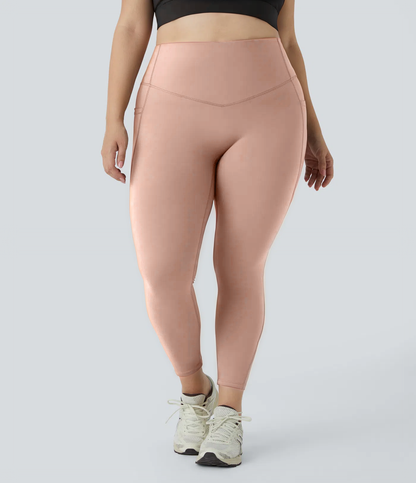 High Waisted Waist-Sculpting Shaping Training Leggings Plus Size