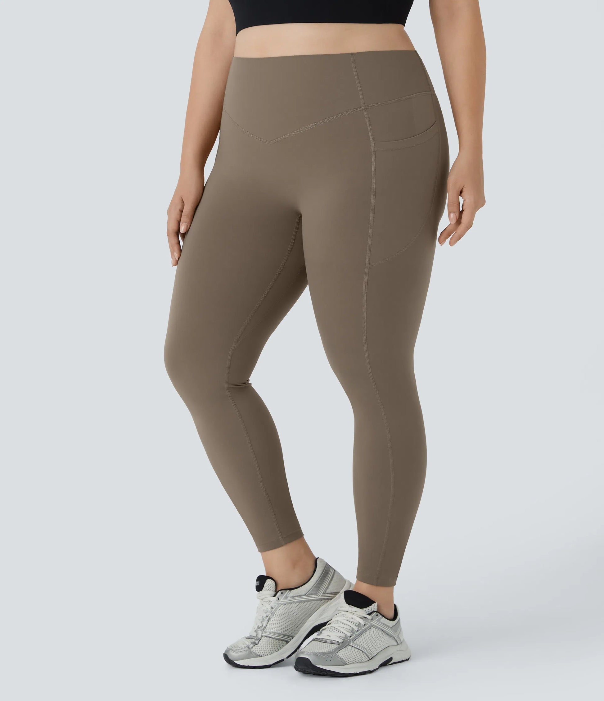 High Waisted Waist-Sculpting Shaping Training Leggings Plus Size
