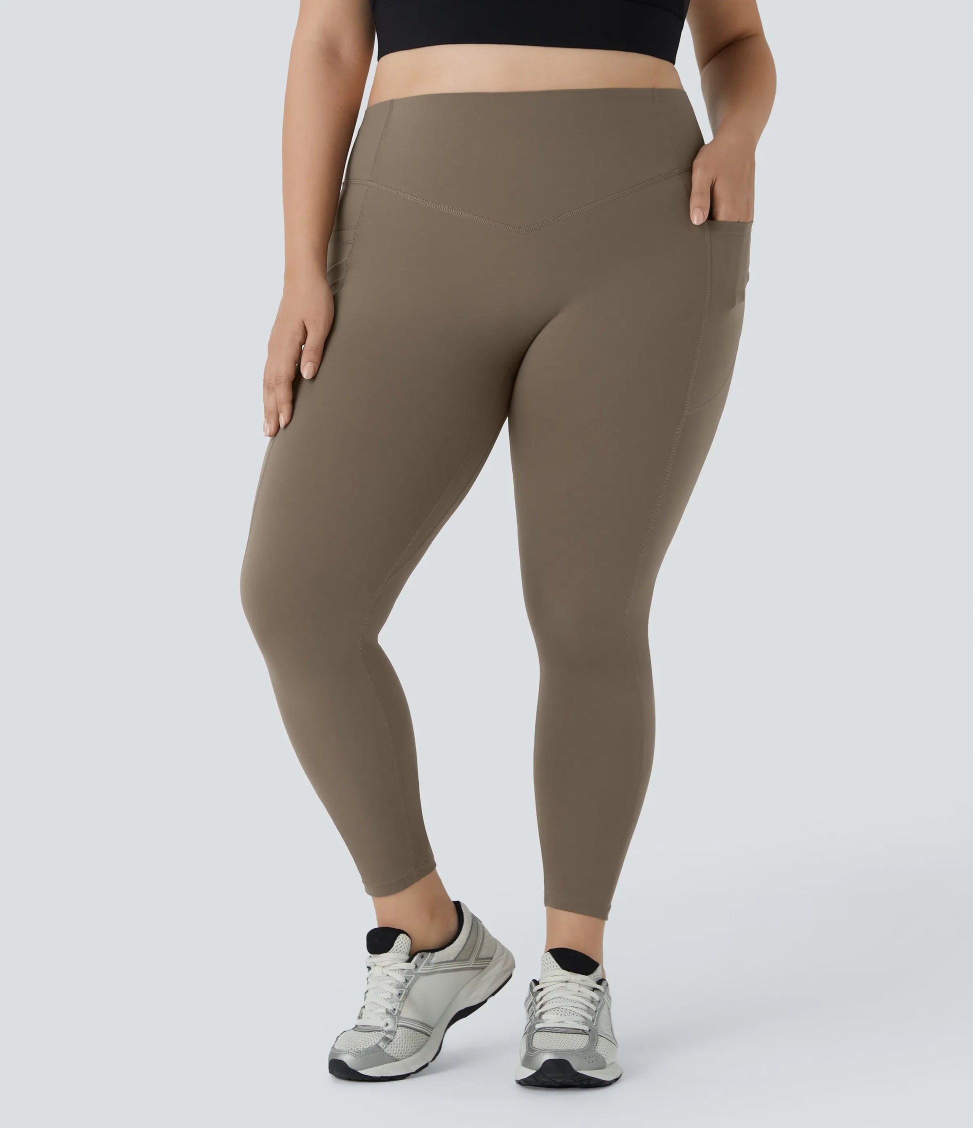 High Waisted Waist-Sculpting Shaping Training Leggings Plus Size