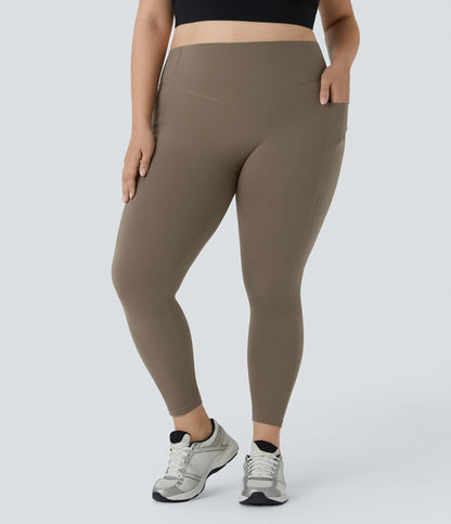High Waisted Waist-Sculpting Shaping Training Leggings Plus Size