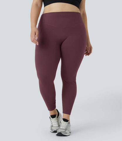 High Waisted Waist-Sculpting Shaping Training Leggings Plus Size