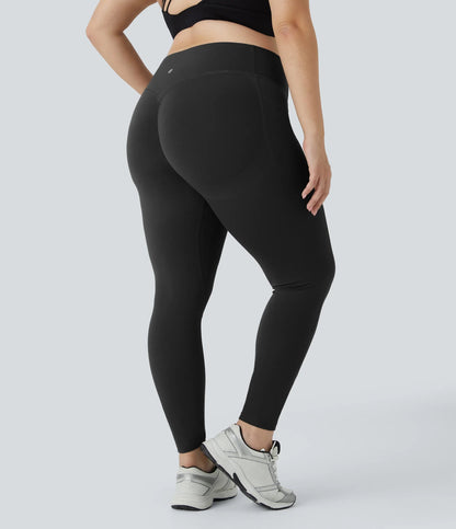 High Waisted Waist-Sculpting Shaping Training Leggings Plus Size
