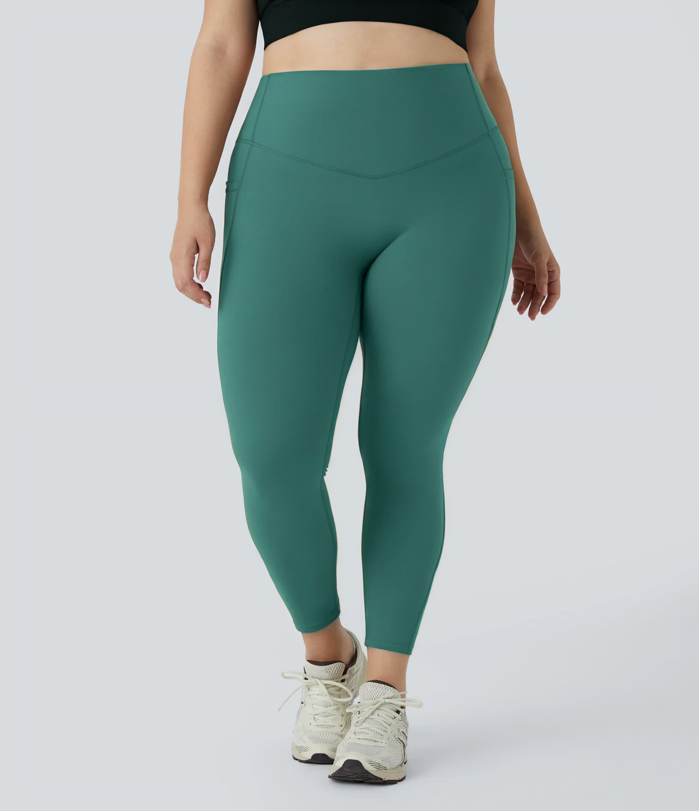 High Waisted Waist-Sculpting Shaping Training Leggings Plus Size