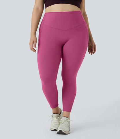 High Waisted Waist-Sculpting Shaping Training Leggings Plus Size